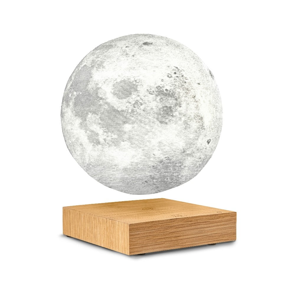 Veioză cu levitație magnetică în formă de Lună Gingko White Ash bonami.ro imagine noua 2022