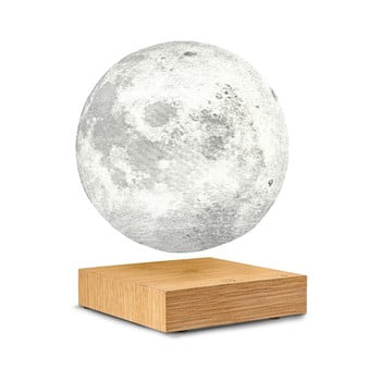 Veioză cu levitație magnetică în formă de lună gingko white ash