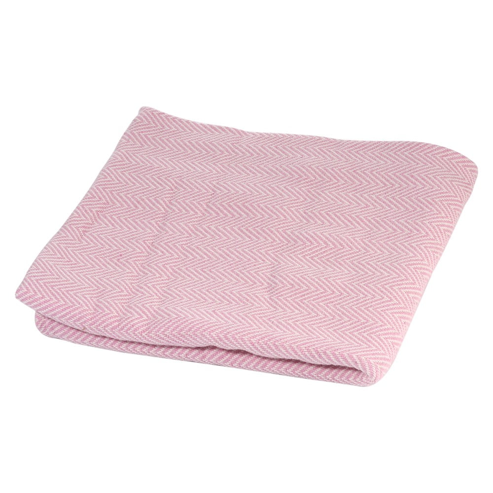 Pătură din bumbac pentru copii Kindsgut Baby, 95 x 115 cm, roz 115 imagine noua somnexpo.ro