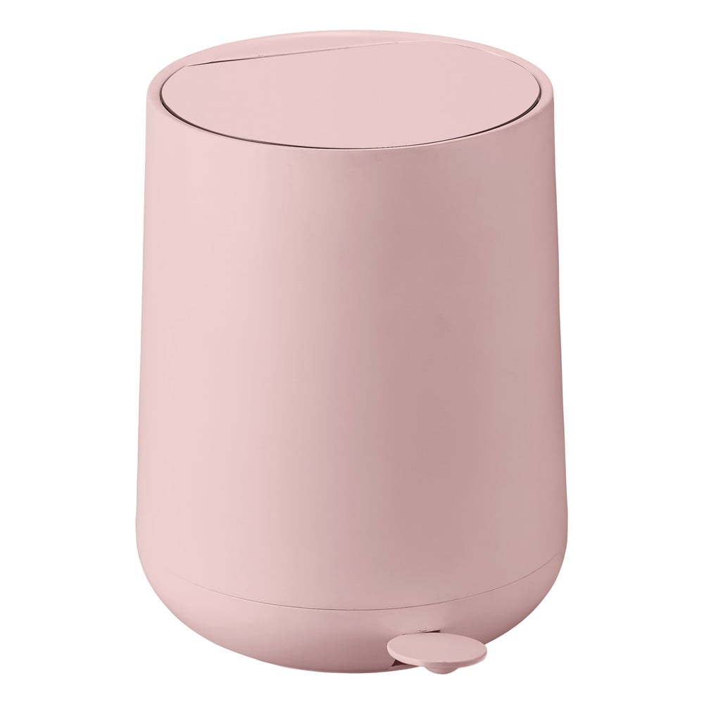 Coș de gunoi cu pedală Zone Nova, 5 l, roz