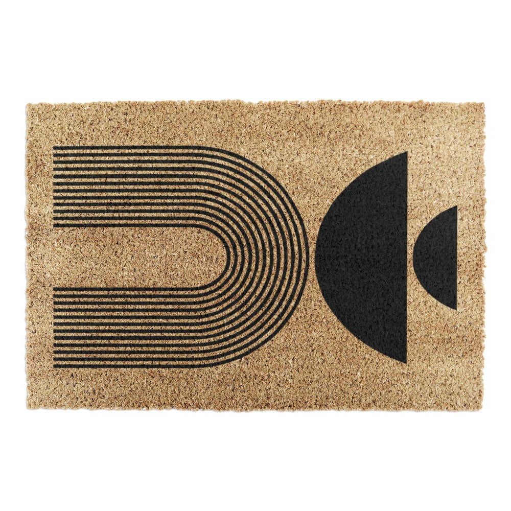 Covoraș de intrare din fibre de nucă de cocos 40x60 cm Half Moon – Artsy Doormats