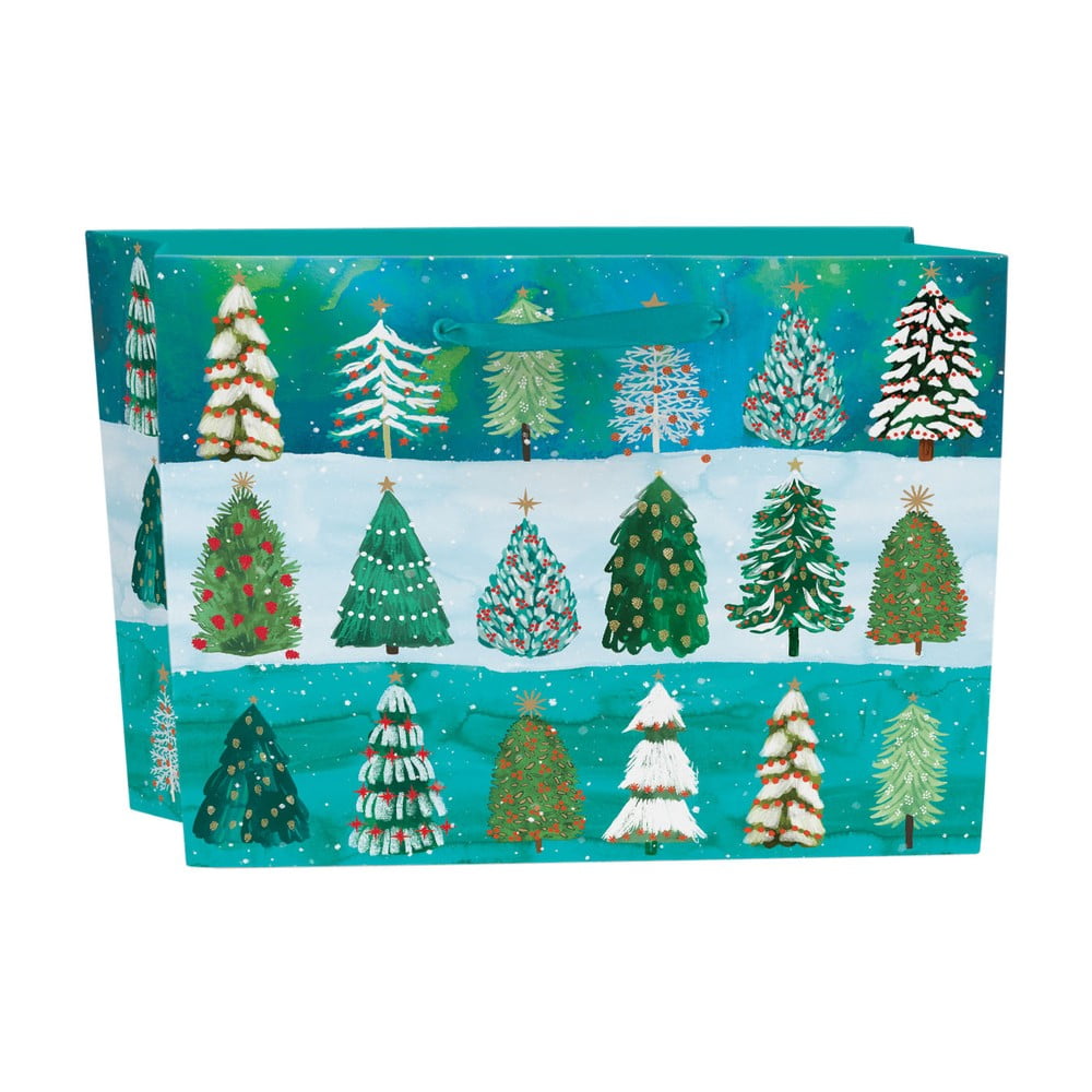 Pungă de cadouri 35x14,5 cm cu model de Crăciun Wild Winter Forest – Roger la Borde