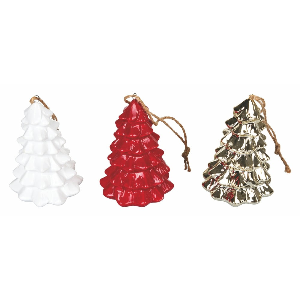 Set 9 ornamente de Crăciun din ceramică Villa d\'Este Appendino