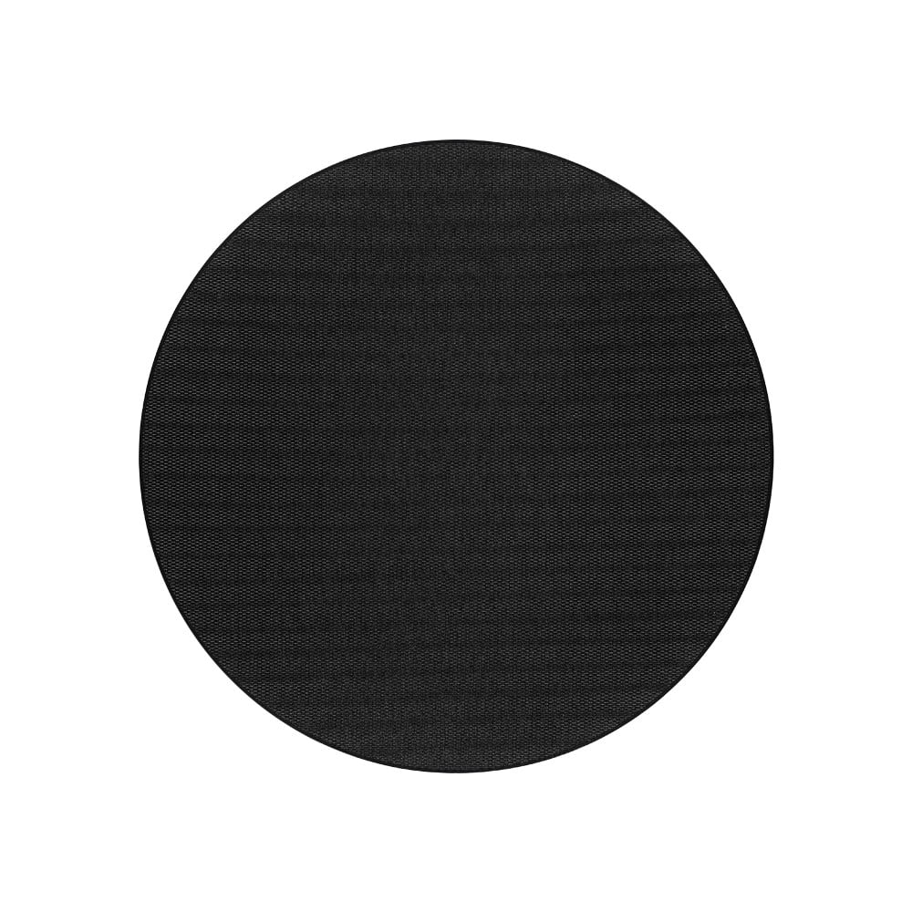 Poza Covor negru rotund Ã¸ 160 cm Bonoa„¢ - Narma