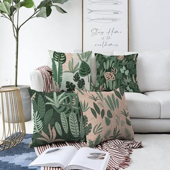Set 4 fețe de pernă minimalist cushion covers in the jungle, 55 x 55 cm