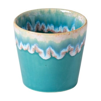Ceașcă pentru espresso din gresie ceramică costa nova, 90 ml, turcoaz - alb