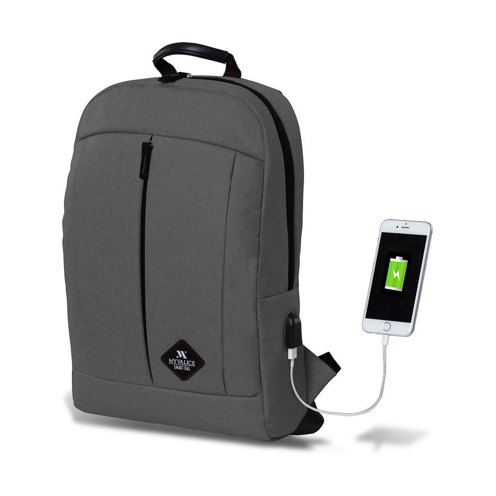 Rucsac cu port USB My Valice GALAXY Smart Bag, gri bonami.ro
