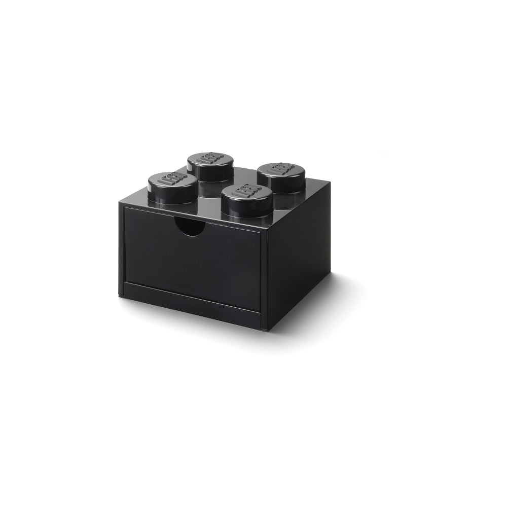 Cutie de birou cu sertar LEGO® Brick, 15,8 x 11,3 cm, negru bonami.ro