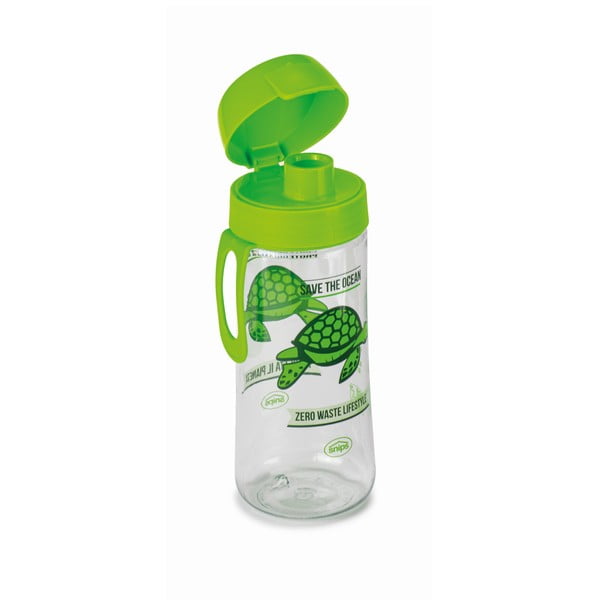 Sticlă de apă Snips Turtle, 500 ml, verde