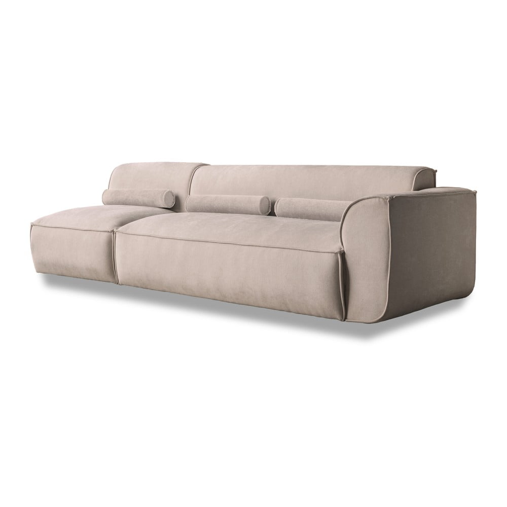 Șezlong modular bej (cu colț pe partea dreaptă) Flex Felix – Miuform