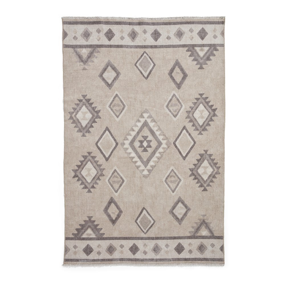 Covor bej lavabil din amestec de bumbac 152x230 cm Whisper – Think Rugs