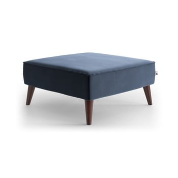 Taburet din catifea my pop design auteuil, albastru închis