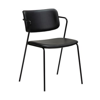 Scaun cu husă imitație piele dan-form denmark zed, negru