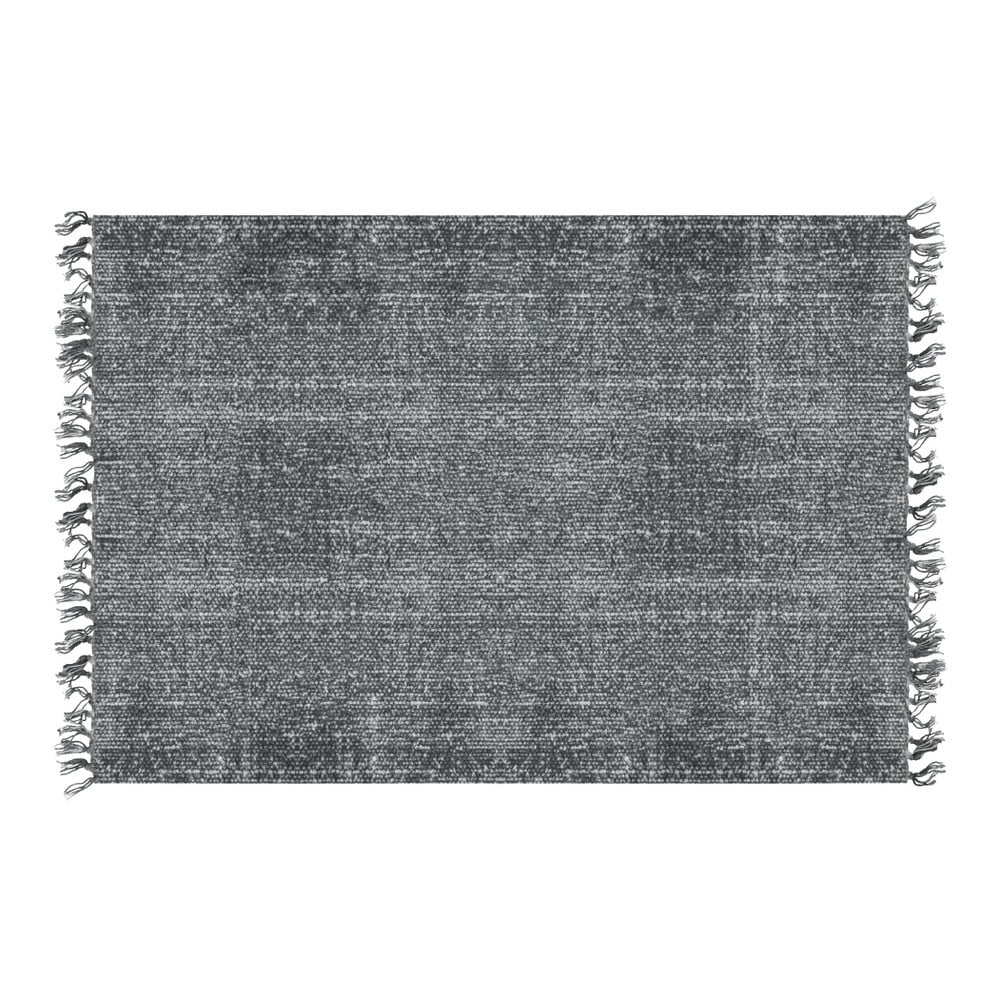 Covor din bumbac PT LIVING Washed Cotton, 140 x 200 cm, gri-negru bonami.ro
