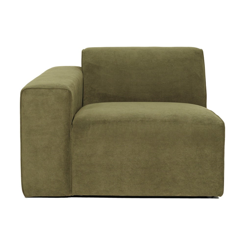 Modul cu tapițerie din reiat pentru canapea colț de stânga Scandic Sting, 101 cm, verde bonami.ro