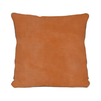 Pernă linen couture terracota, 45 x 45 cm, portocaliu