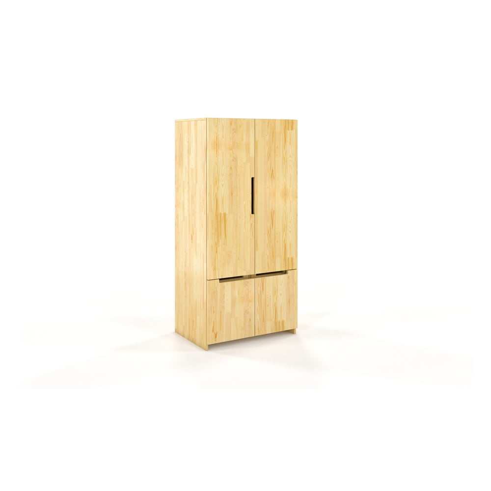 Dulap din lemn de pin Skandica Bergman, 86 x 180 cm bonami.ro imagine 2022