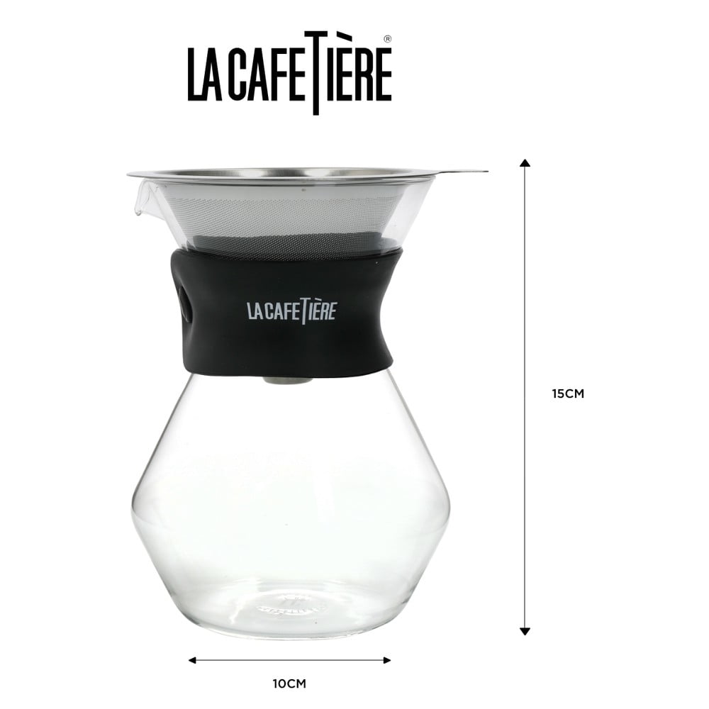 Poza Carafa din sticla borosilicata cu filtru din otel inoxidabil 0,4 l La Cafetiere - Kitchen Craft
