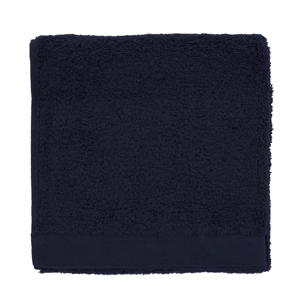 Prosop albastru închis din bumbac din frotir 40x60 cm Comfort – Södahl