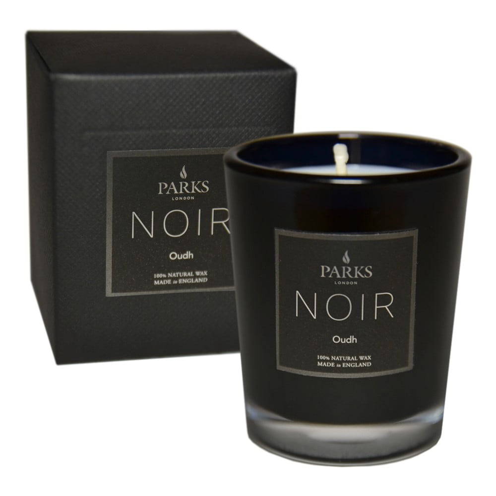 Lumânare parfumată Parks Candles London Noir Oud, aromă de rășină și condimente exotice, durată ardere 22 ore