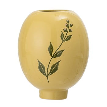 Vază din gresie ceramică bloomingville rose, galben