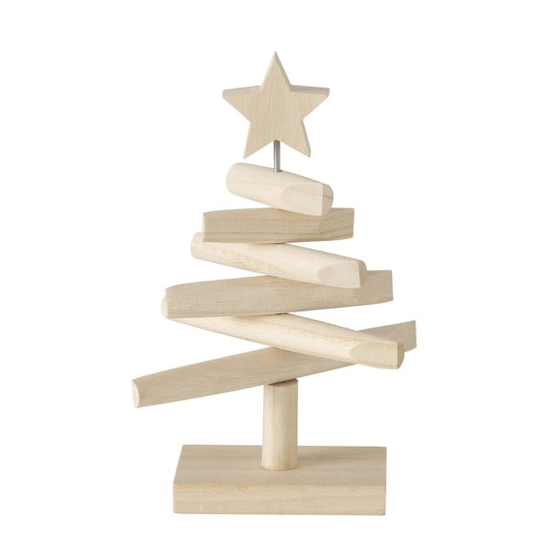 Pom de Crăciun decorativ din lemn Boltze Jobo, înălțime 26 cm