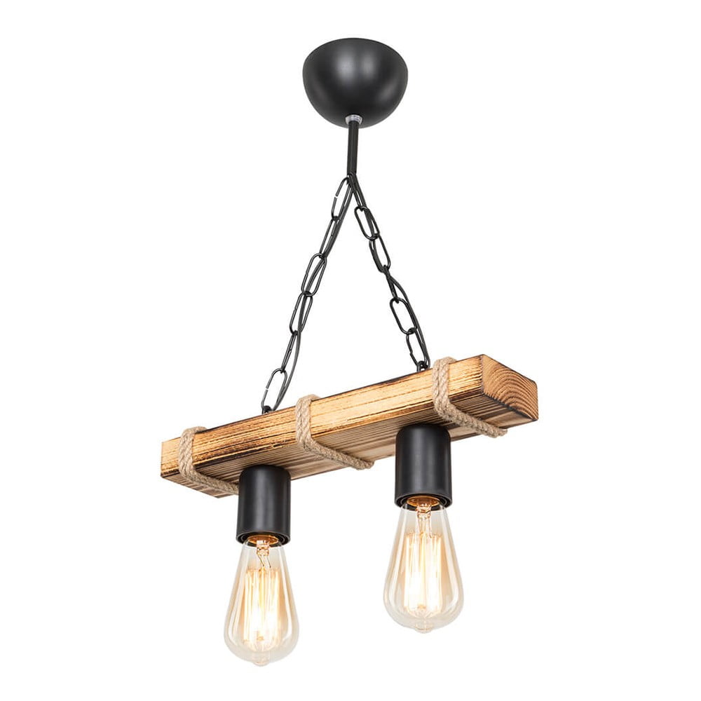 Lustră neagră/în culoare naturală Lagun – Squid Lighting