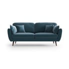 Canapea din catifea My Pop Design Auteuil, albastru deschis