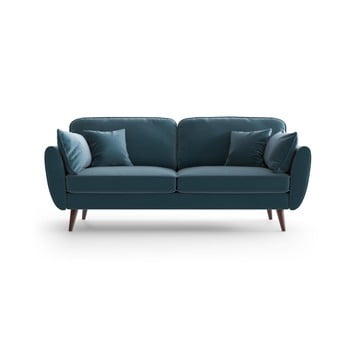Canapea din catifea my pop design auteuil, albastru deschis
