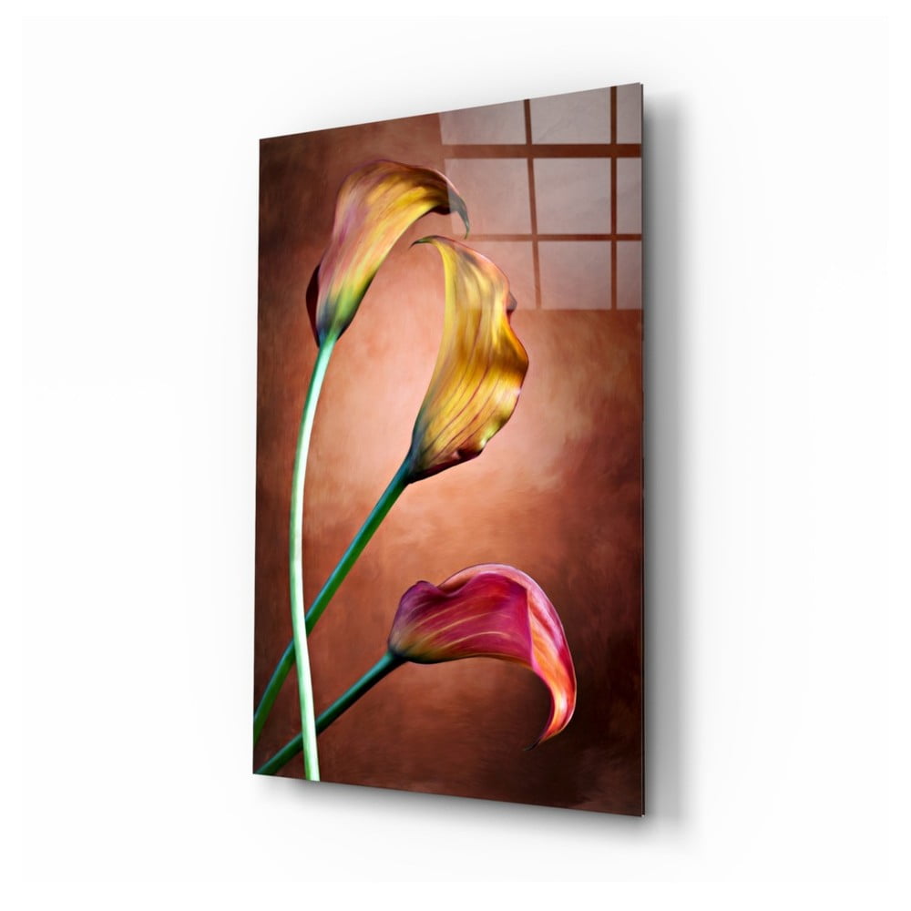 Tablou din sticlă Insigne Tulips, 46 x 72 cm