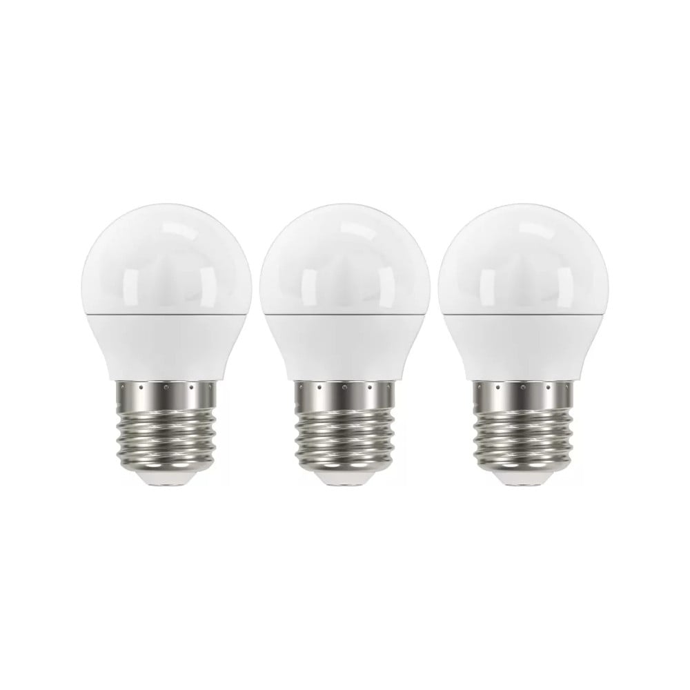 Becuri LED E27, 3 buc. cu lumină caldă 5 W – EMOS