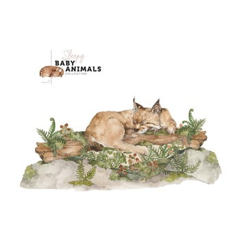 Autocolant de perete dekornik my little wild cat, 160 x 75 cm