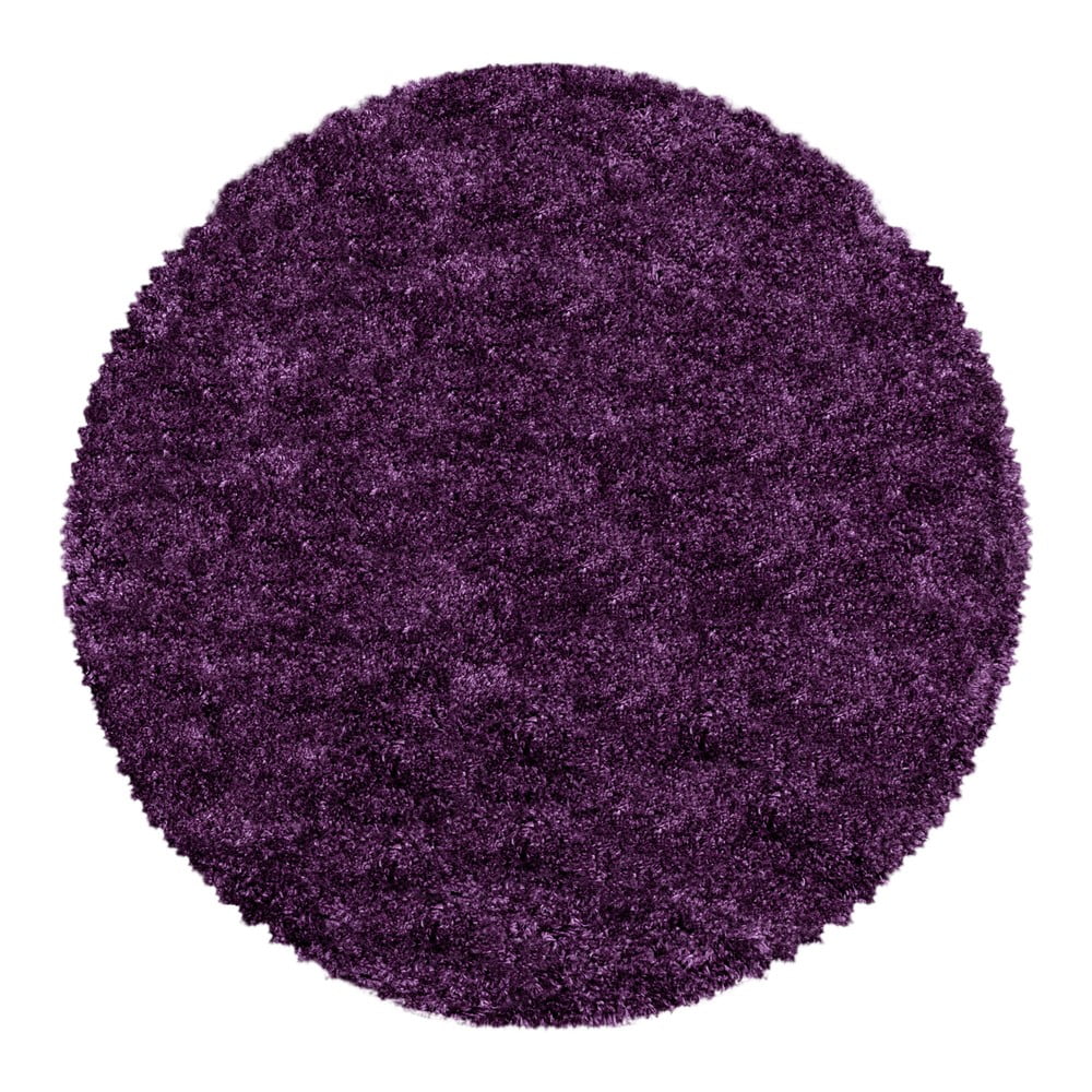 Covor violet rotund ø 120 cm Fluffy – Ayyildiz Carpets