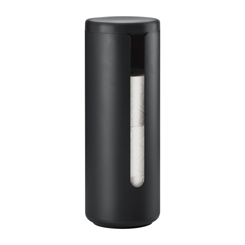 Suport pentru hârtie igienică negru din metal Ume – Zone