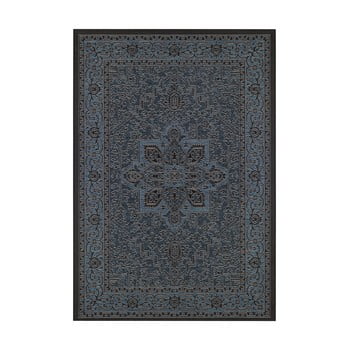 Covor de exterior bougari anjara, 140 x 200 cm, gri - negru