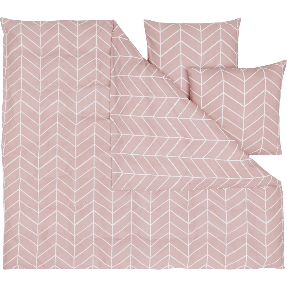 Lenjerie de pat din flanelă westwing collection, 200 x 200 cm, roz