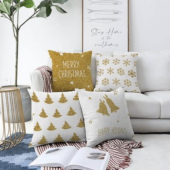 Set 4 fețe de pernă minimalist cushion covers christmas vibes, 55 x 55 cm
