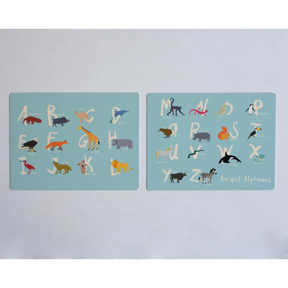 Set 2 suporturi pentru farfurie madre selva alphabet