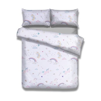 Lenjerie de pat din bumbac pentru copii ameliahome dreamland, 135 x 200 cm