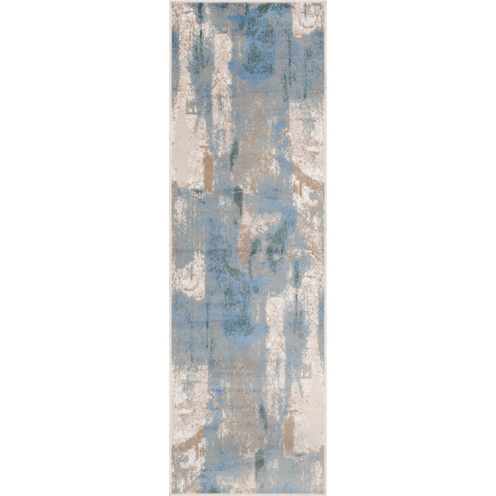 Covor tip traversă albastru deschis 80x250 cm Sensi Zashi – FD