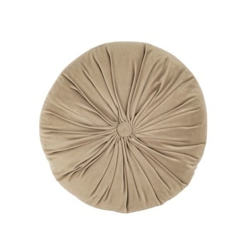 Pernă decorativă din catifea tiseco home studio velvet, ø 38 cm, bej închis