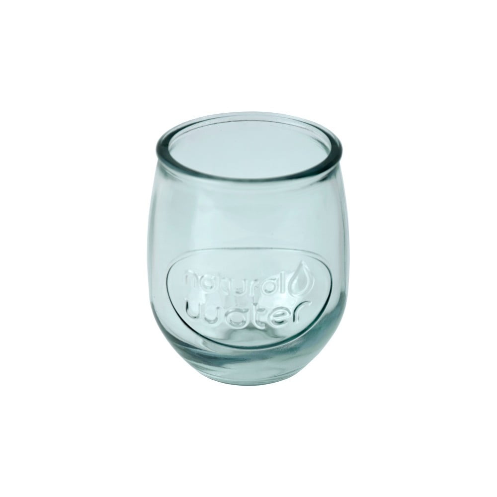 Pahar din sticlă reciclată Ego Dekor Water, 400 ml, albastru deschis
