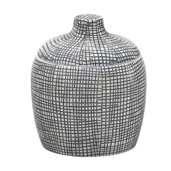 Recipient din ceramică pentru depozitare wenko gilba, alb - negru