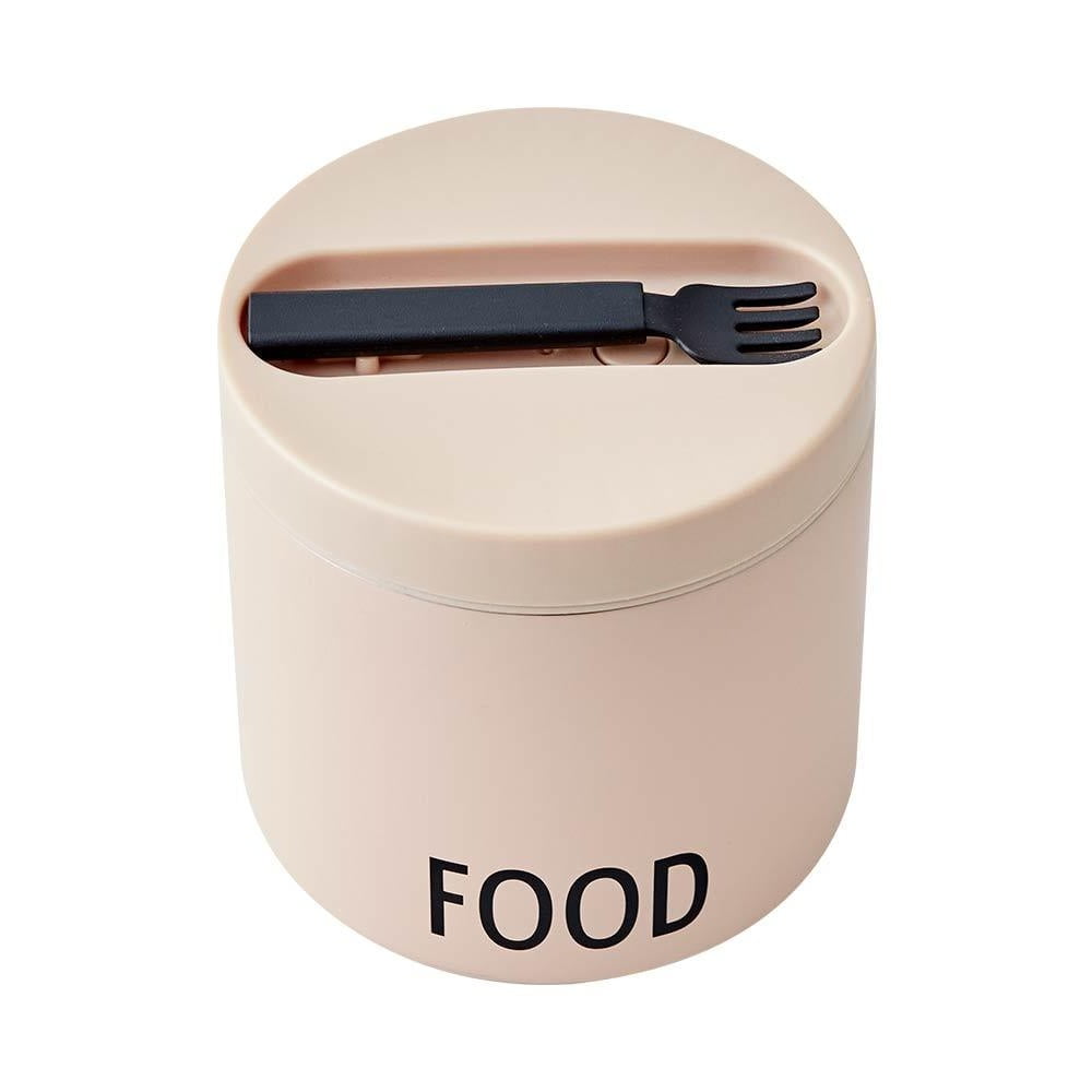 Cutie termos pentru gustare cu lingură Design Letters Eat, înălțime 11,4 cm, bej bonami.ro imagine 2022