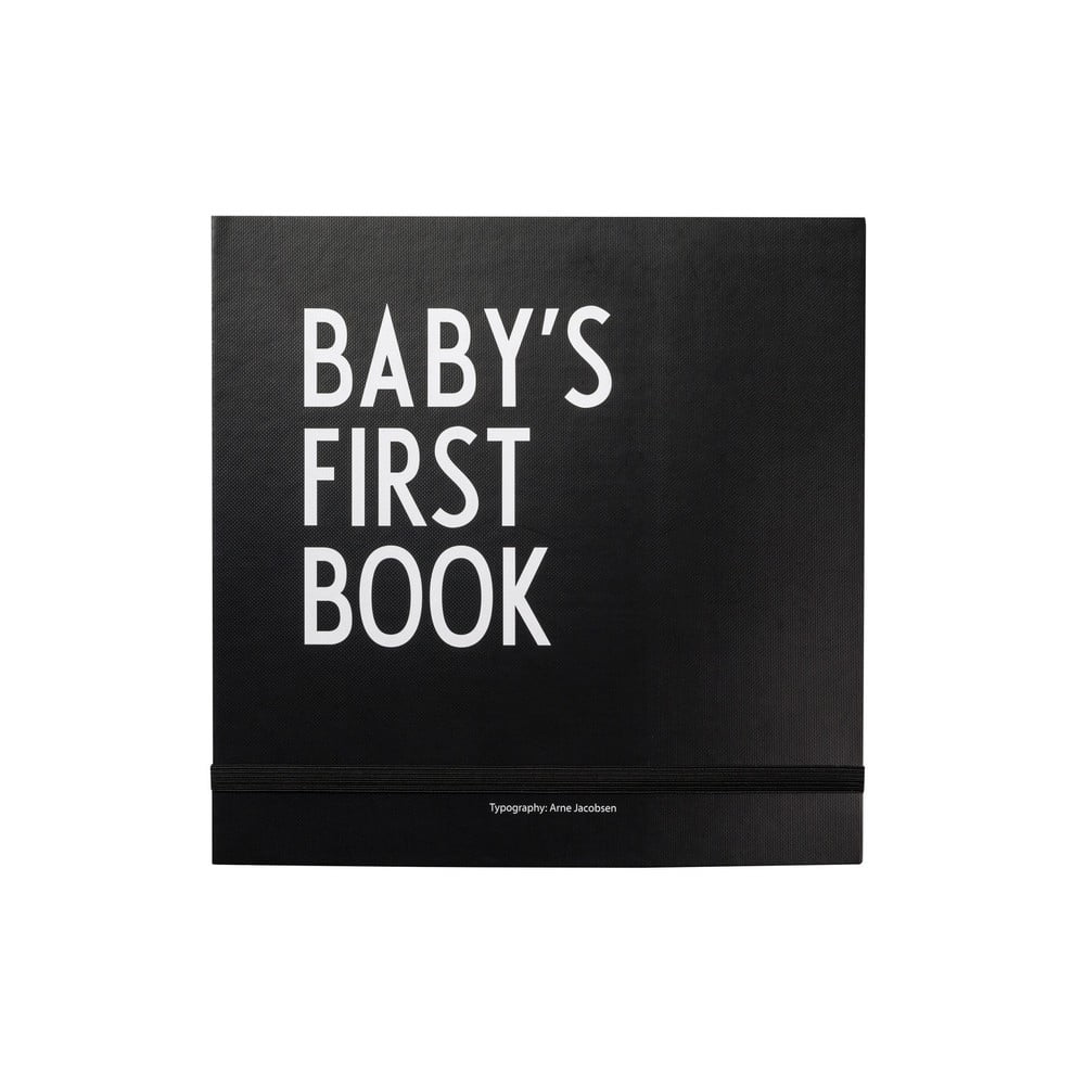 Carte de amintiri pentru copii Design Letters Baby’s First Book, negru bonami.ro