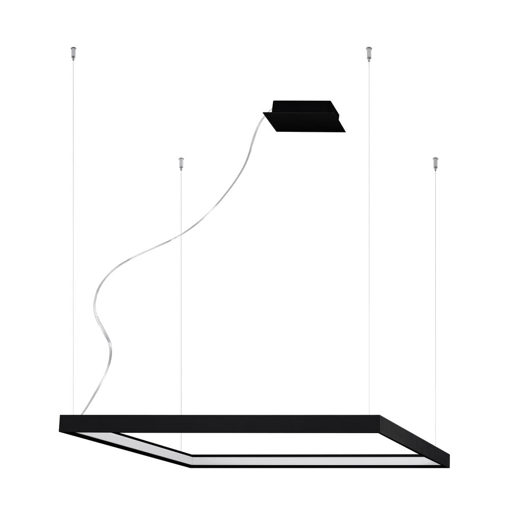  Lustră LED neagră 80x80 cm Aura - Nice Lamps 