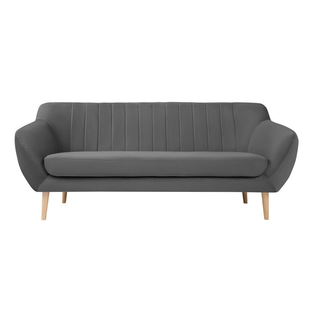 Canapea cu tapițerie din catifea Mazzini Sofas Sardaigne, 188 cm, gri bonami.ro imagine model 2022