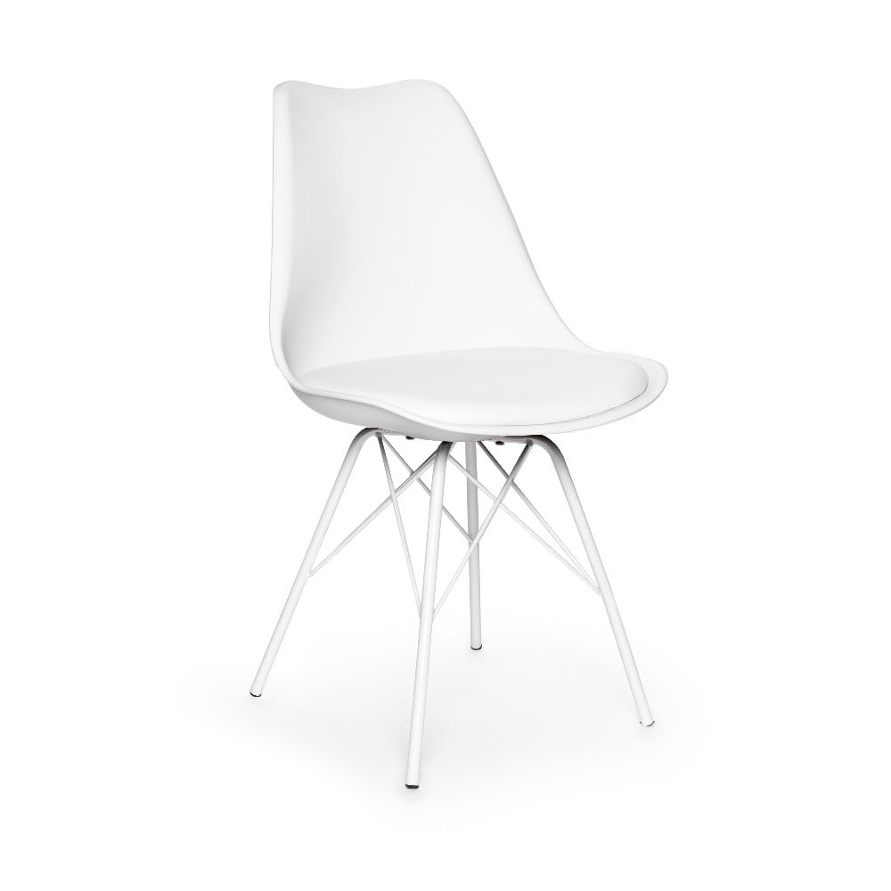 Set 2 scaune cu picioare din metal loomi.design Eco, alb Bonami Essentials