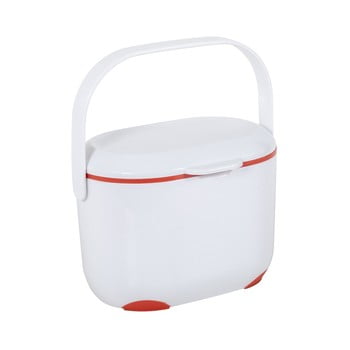Recipient pentru compost addis caddy, 2,5 l, alb - portocaliu