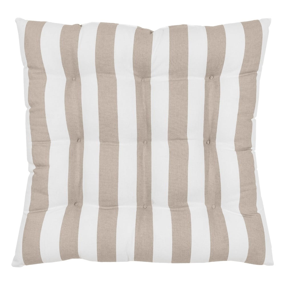 Pernă scaun din bumbac westwing collection timon, 40 x 40 cm, alb-bej